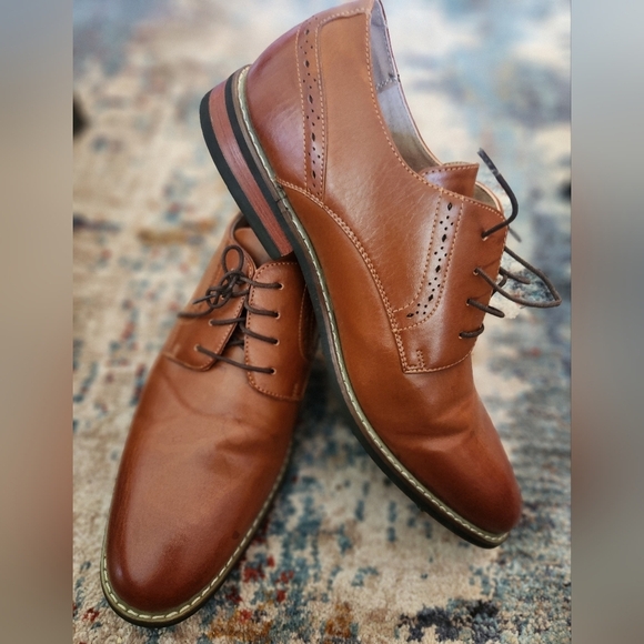 Men's Bruno Marc Dress Career Shoes LEATHER oxford Lace Up SIZ3 11 Excellent - Picture 9 of 16